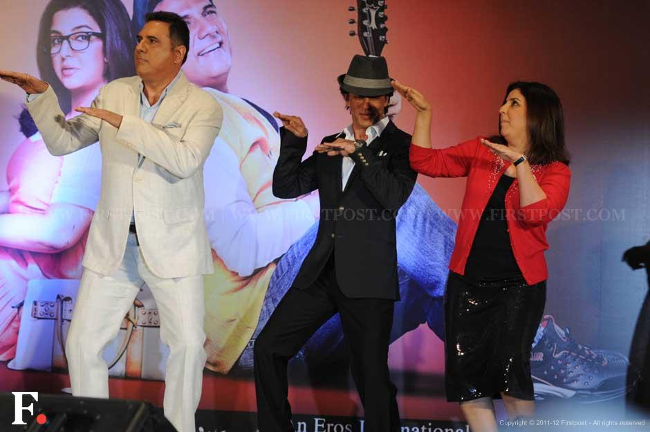 Boman Irani, Shah Rukh and Farah Khan dance. Sachin Gokhale/Firstpost. Boman Irani, Shah Rukh and Farah Khan dance. Sachin Gokhale/Firstpost.