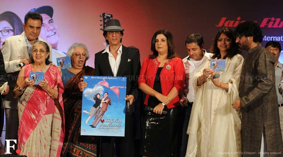 (from left to right) Boman Irani, Daisy and Honey Irani, Shah Rukh Khan, Farah Khan, Sunil Lulla, Bela Sehgal and Sanjay Leela Bhansali. Sachin Gokhale/Firstpost. (from left to right) Boman Irani, Daisy and Honey Irani, Shah Rukh Khan, Farah Khan, Sunil Lulla, Bela Sehgal and Sanjay Leela Bhansali. Sachin Gokhale/Firstpost.