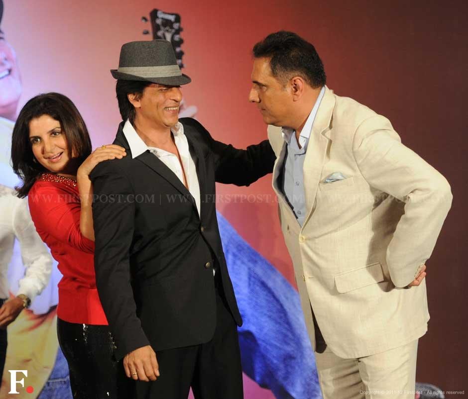 Farah Khan, Shah Rukh Khan and Boman Irani . Sachin Gokhale/Firstpost. Farah Khan, Shah Rukh Khan and Boman Irani . Sachin Gokhale/Firstpost.