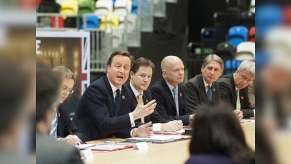 UK soldier stops Cameron from entering Olympic Park