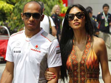 Hamilton says girlfriend Scherzinger trusts him 100% Hamilton says girlfriend Scherzinger trusts him 100%