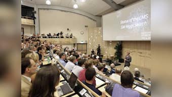 Eureka moment as physicists celebrate discovery of Higgs Boson