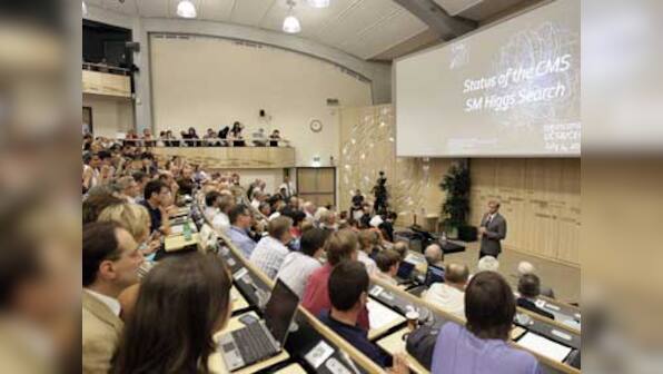 Eureka moment as physicists celebrate discovery of Higgs Boson