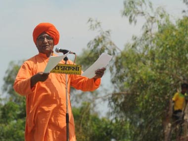 File image of Swami Agnivesh. AFP