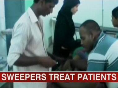What! Another UP hospital uses sweepers to stitch wounds
