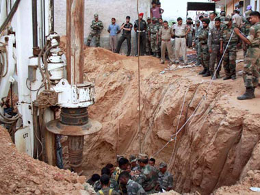 After Mahi, two-year-old falls into pit; rescued After Mahi, two-year-old falls into pit; rescued