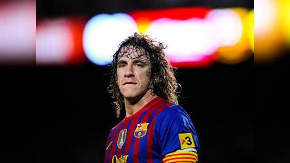 Barcelona's Puyol back in training after knee operation