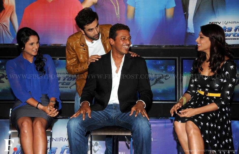 Sania Mirza, Ranbir Kapoor, Mahesh Bhupathi and Bipasha Basu. Sachin Gokhale/Firstpost Sania Mirza, Ranbir Kapoor, Mahesh Bhupathi and Bipasha Basu. Sachin Gokhale/Firstpost