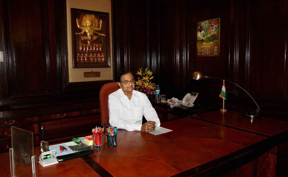 Look Chidambaram, Shinde's first day in office Photos News , Firstpost