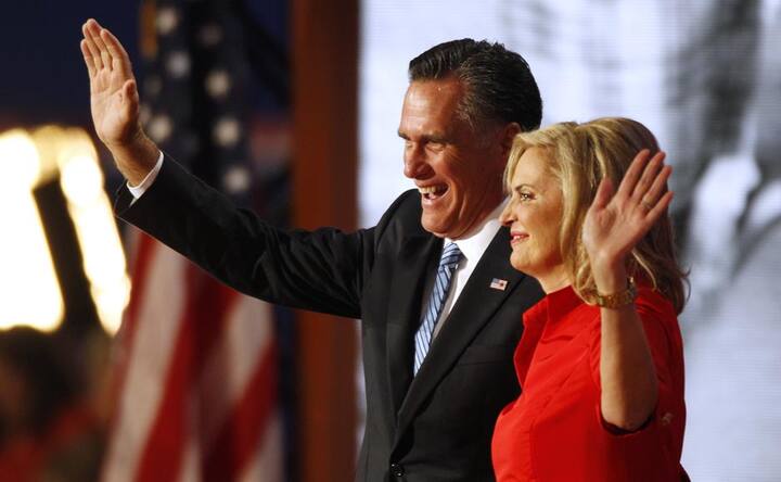 Images: Mitt Romney's big day at the Republican convention 