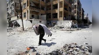 Military hits town near Damascus; 100 killed nationwide