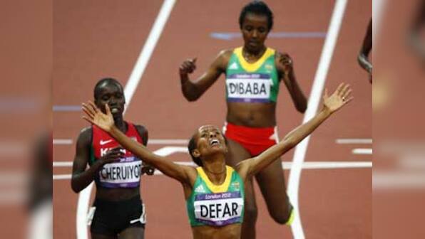 London 2012: Defar tops Dibaba to win 5000m, US win 4X100 relay gold