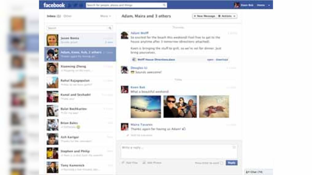 Facebook Messages get a new, two-pane look – Firstpost