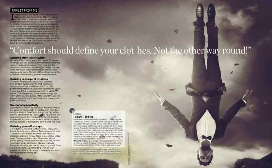 Virat Kohli, the model of 'Real Men, Real Style' photoshoot of Men's Health magazine. Courtesy: Men's Health magazine Virat Kohli, the model of 'Real Men, Real Style' photoshoot of Men's Health magazine. Courtesy: Men's Health magazine