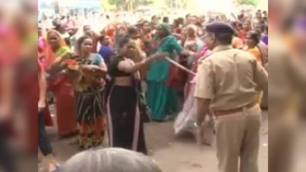Police disperse crowds at Gujarat govt's cheap housing scheme