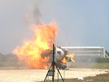 NASA's Morpheus lander crashes near Cape Canaveral NASA's Morpheus lander crashes near Cape Canaveral