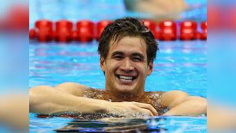London 2012: Nathan Adrian wins 100 m freestyle by a fingernail 
