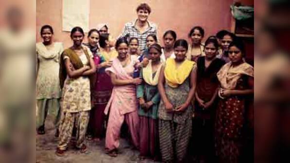 Spotted: Ashton Kutcher shooting for Steve Jobs biopic in Delhi