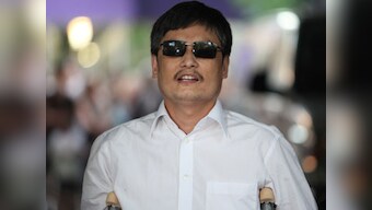 Blind dissident Chinese lawyer Chen welcomed to US