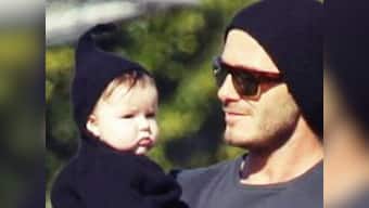 David Beckham gets designer painting for daughter Harper