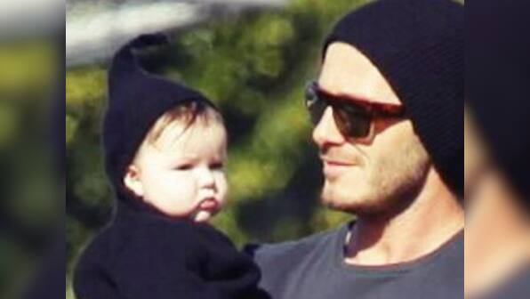 David Beckham gets designer painting for daughter Harper