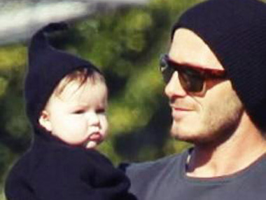 David Beckham gets designer painting for daughter Harper David Beckham gets designer painting for daughter Harper