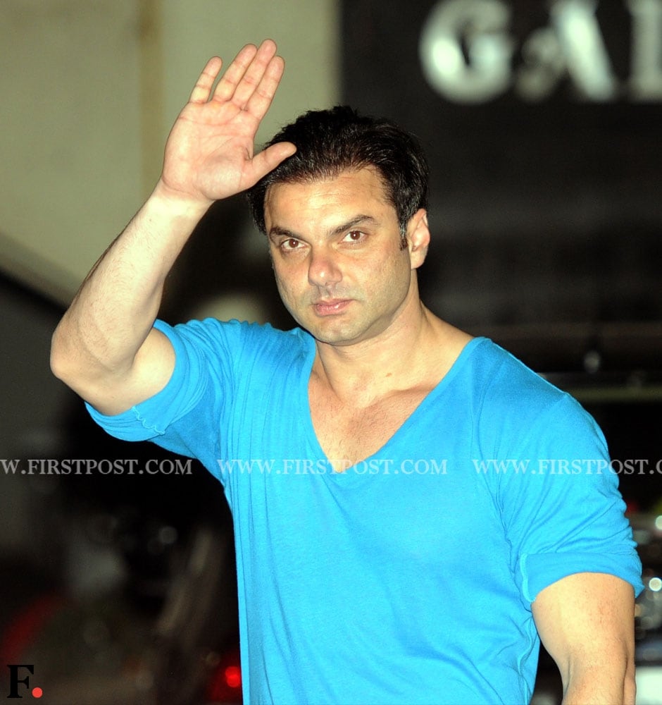 Sohail Khan celebrates Eid with his family at his brother Salman's residence. Sachin Gokhale/Firstpost Sohail Khan celebrates Eid with his family at his brother Salman's residence. Sachin Gokhale/Firstpost