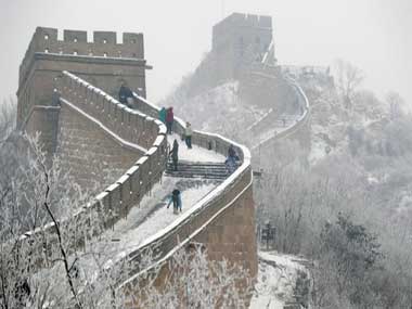 Portion of China's great wall collapses Portion of China's great wall collapses