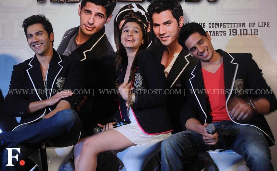 Varun Dhawan, Alia Bhatt and Siddharth Malhotra. Sachin Gokhale/Firstpost Varun Dhawan, Alia Bhatt and Siddharth Malhotra. Sachin Gokhale/Firstpost