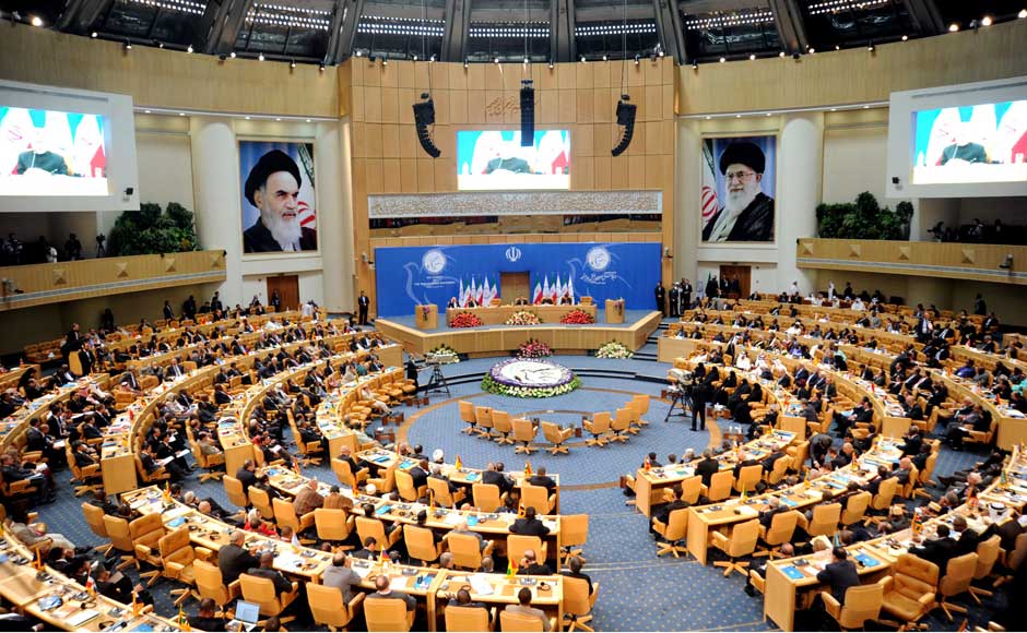 Prime Minister, Manmohan Singh addressing the XVI Non-Aligned Movement (NAM) Summit, in Tehran, Iran on 30 August 2012. Image courtesy PIB Prime Minister, Manmohan Singh addressing the XVI Non-Aligned Movement (NAM) Summit, in Tehran, Iran on 30 August 2012. Image courtesy PIB