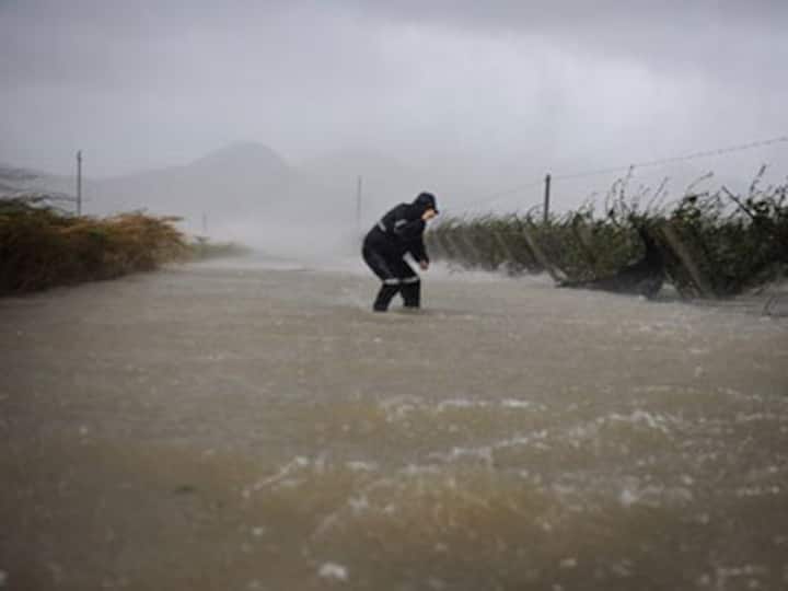 Typhoon washes away roads, cuts power in East China