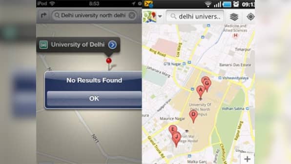 It's there, no wait, it's not: Spotting India on Apple Maps