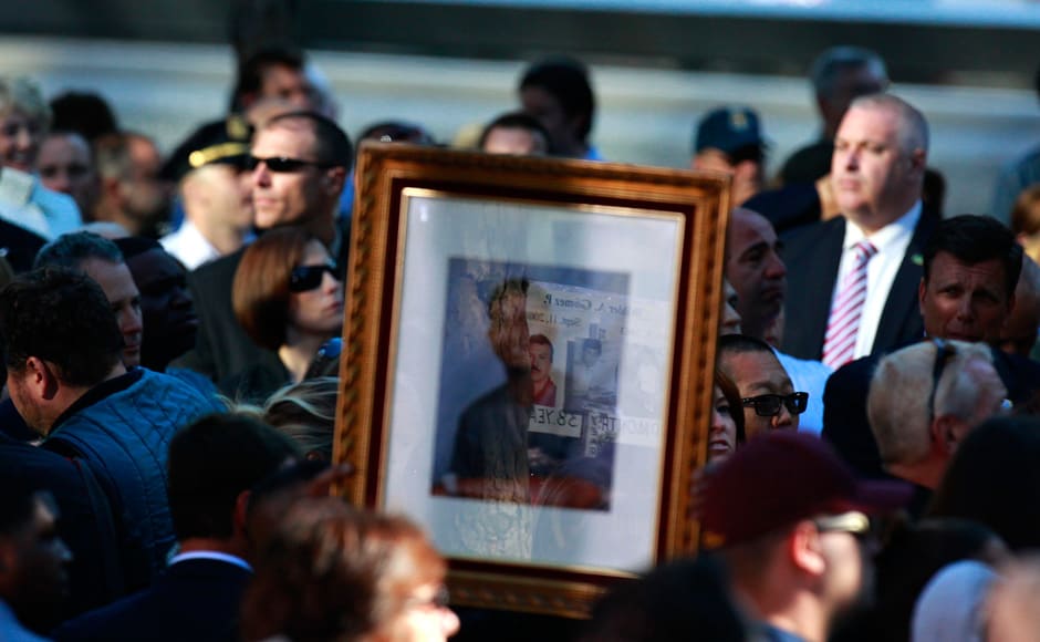 A picture of a victim is seen during ceremonies marking the 11th anniversary of the September 11 attacks on the World Trade Center, in New York. Reuters A picture of a victim is seen during ceremonies marking the 11th anniversary of the September 11 attacks on the World Trade Center, in New York. Reuters
