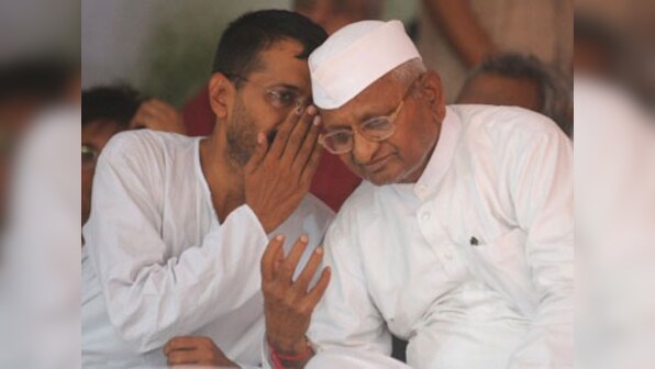 Anna to Kejriwal: 'I will not be a part of it in any form'