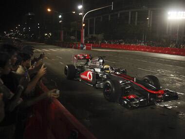 Speed fest: How Lewis Hamilton thrilled Mumbai at BKC