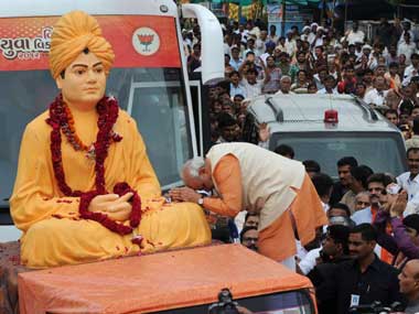 Modi faces criticism for using Vivekananda in election campaign Modi faces criticism for using Vivekananda in election campaign