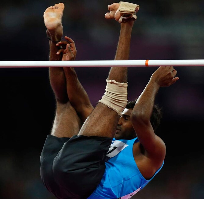 Images Paralympics hero Girisha wins highjump silver