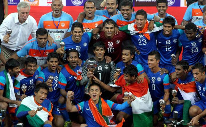 Images: India win Nehru Cup for the third time Images: India win Nehru Cup for the third time