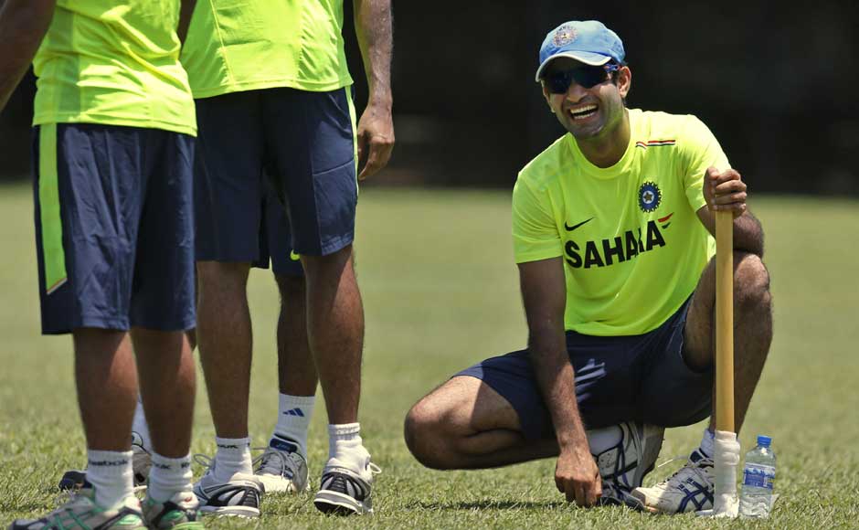 Irfan Pathan is all smiles at a practice session in Sri Lanka. Wonder what the joke was? AP Irfan Pathan is all smiles at a practice session in Sri Lanka. Wonder what the joke was? AP