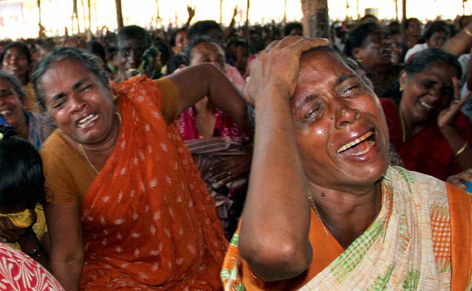 <br />Women cry during a protest against the Kudankulam Atomic Power Plant near the site of the project on 11 September 2012. PTI <br />Women cry during a protest against the Kudankulam Atomic Power Plant near the site of the project on 11 September 2012. PTI
