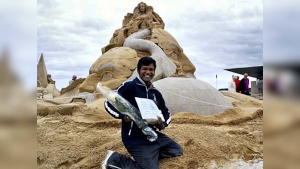Sand artist Sudarshan wins Copenhagen award