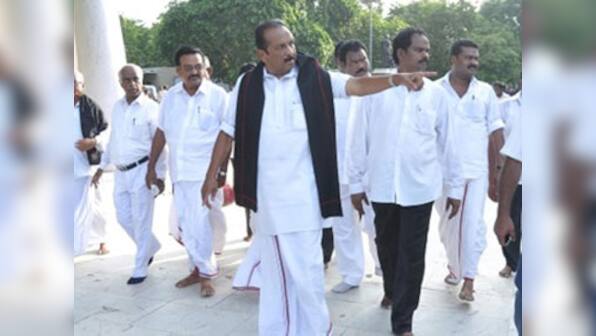 Vaiko arrested in MP for protesting Rajapaksa's visit