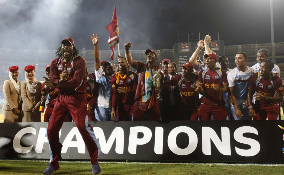 WT20 Images: The West Indies way of celebrating WT20 Images: The West Indies way of celebrating