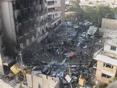 Two bomb blasts near Iraq Shiite mosque kills 5 Two bomb blasts near Iraq Shiite mosque kills 5