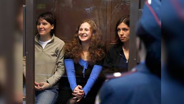 Russian court frees 'Pussy Riot' member Samutsevich