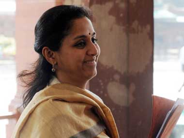 Not in the race to become Maharashtra CM: NCP's Supriya Sule Not in the race to become Maharashtra CM: NCP's Supriya Sule