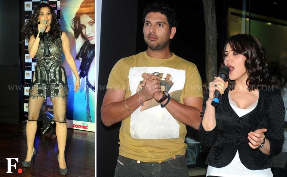 Images: Yuvraj Singh, Preity Zinta at Sophie Choudry's album launch Images: Yuvraj Singh, Preity Zinta at Sophie Choudry's album launch