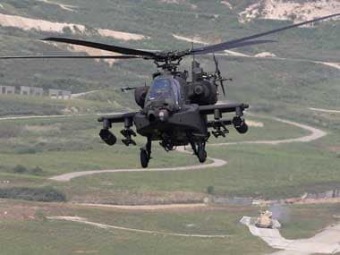 An AH-64 Apache helicopter. Reuters