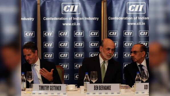 Geithner, Bernanke meet India Inc; discuss reforms, US economy 