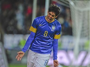 Kaka scores on return for six-goal Brazil Kaka scores on return for six-goal Brazil